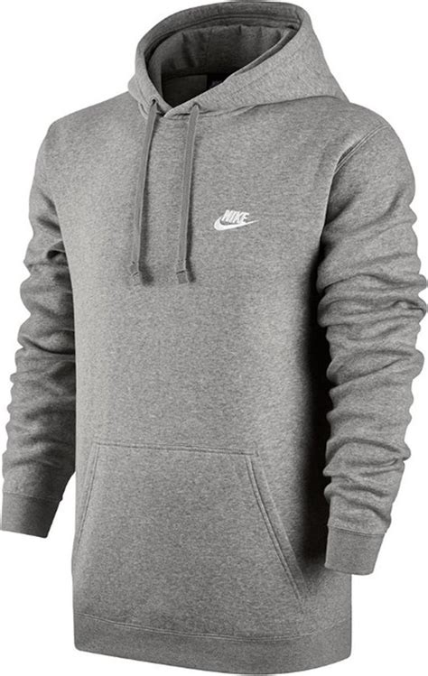 capuchon trui nike grijs